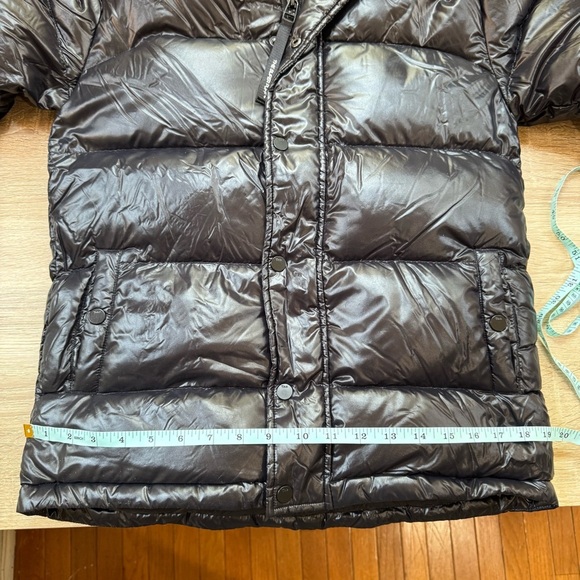 Aritzia TNA The Super Puff Puffer Jacket Hi Gloss Shiny Quilted Black 3XS - Picture 10 of 17